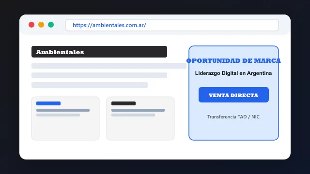Modelo de aplicación comercial y proyectos digitales para ambientales.com.ar
