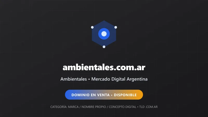 Identidad gráfica y activo digital para Ambientales en Argentina
